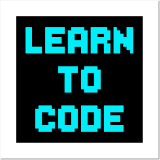 LEARN TO CODE Posters and Art